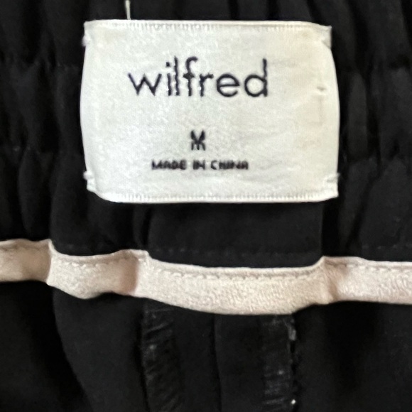 ARITZIA Wilfred Buffon Pant Jogger Black with Stripe Down Sides Womens Medium - Picture 9 of 14